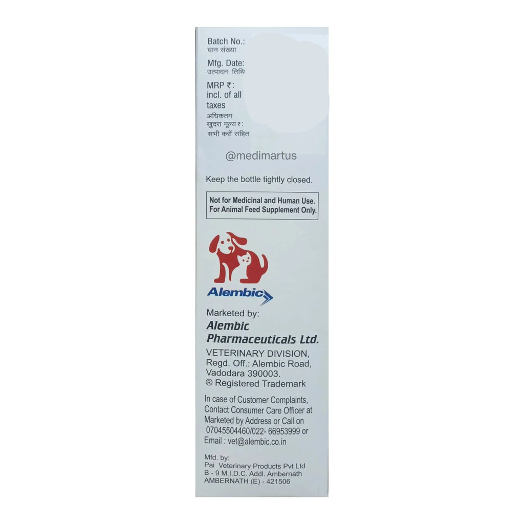 ALTHROMB SYRUP FOR DOGS AND CATS 200 ML BACK
