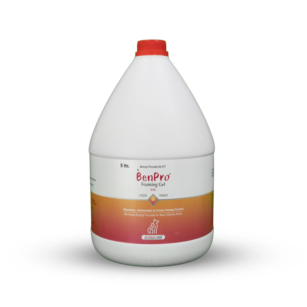 BENPRO FOAMING ANTIMICROBIAL GEL SOLUTION FOR CATS & DOGS 5LTR