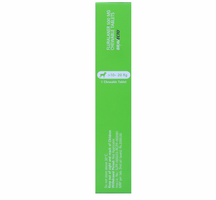 BRAVECTO 500MG 10-20KG BACK
