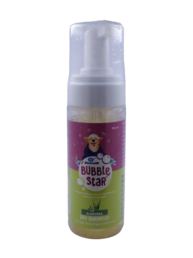 BUBBLE STAR  ALOEVERA DRY SHAMPOO 150 ML FRONT 