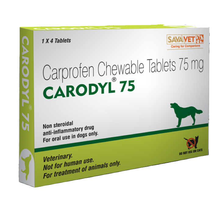 CARODYL ANTI INFLAMATORY FOR DOGS 75MG 6TABS