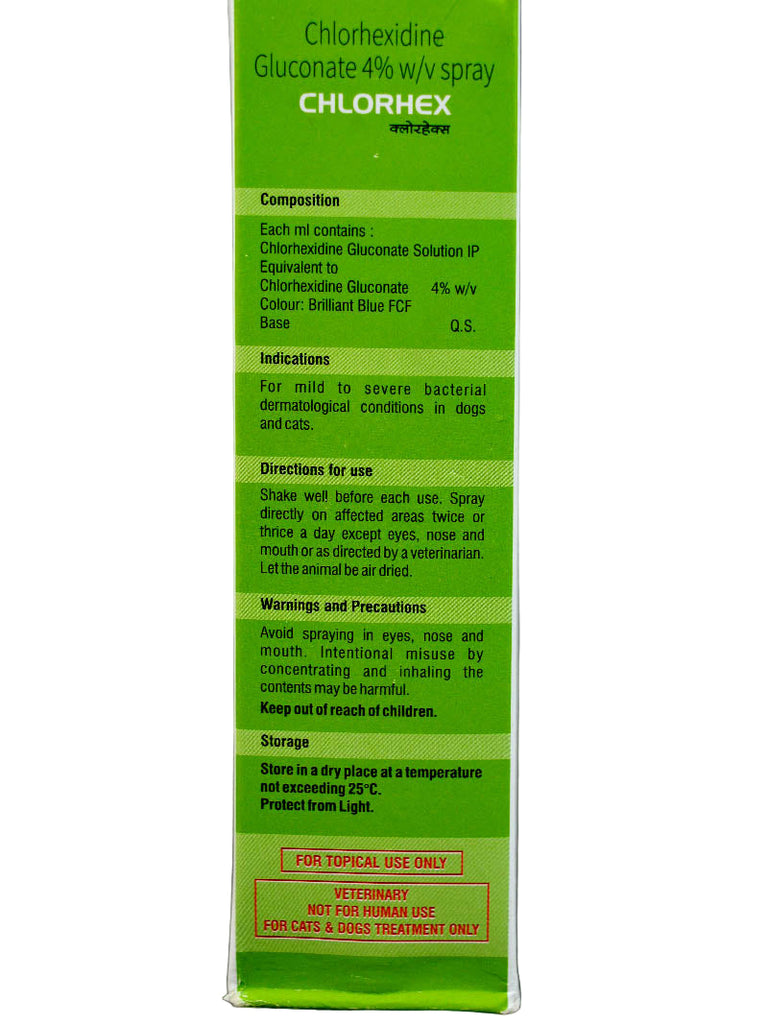 CHLORHEX SPRAY 100ML  SIDE