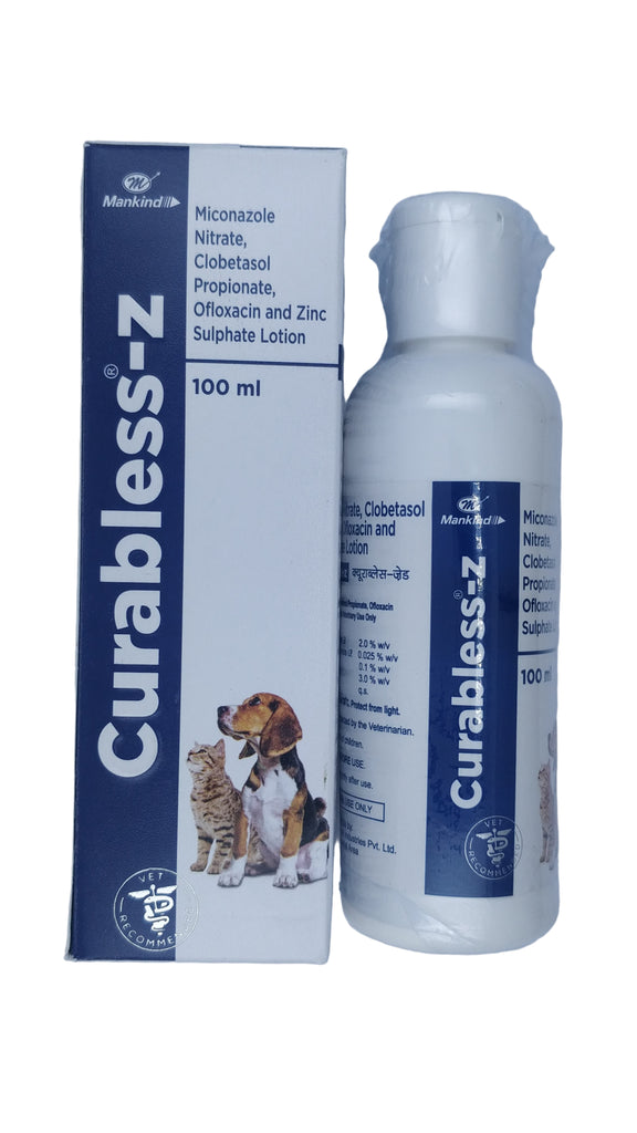 CURABLESS - Z LOTION FOR DOGS AND CATS 100ML FRONT