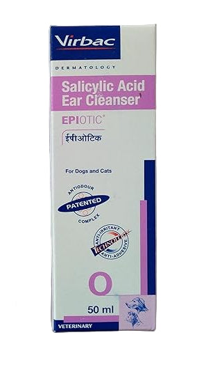 EPIOTIC EAR CLEANSER EASY TO USE EAR CLEANSER FOR DOGS & CATS 50ml