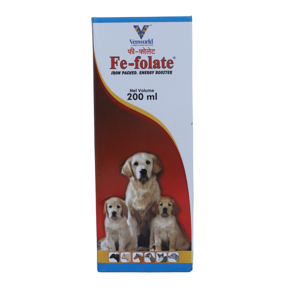 FE-FOLATE MULTI VITAMIN SUPPLEMENT FOR CATS AND DOGS 200ML
