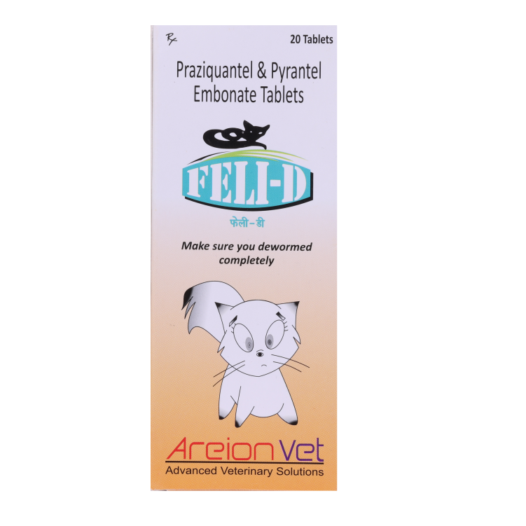 FELI-D ORAL DEWORMING TABLETS FOR CATS 20TAB – Paw Meds