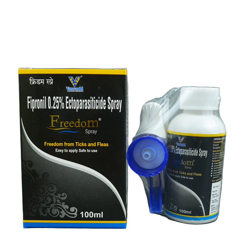 FREEDOM SPRAY FLEA AND TICK TREATMENT FOR DOGS AND CATS  FRONT 