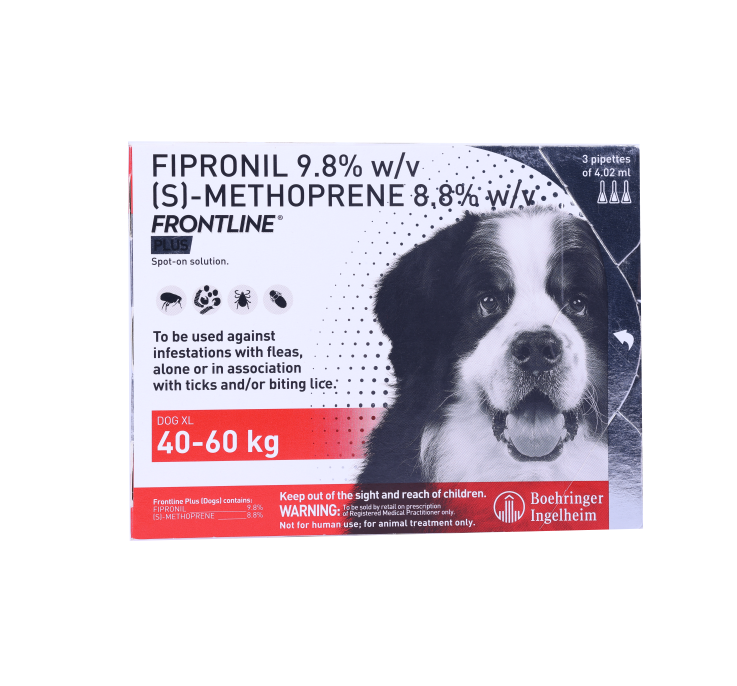FRONTLINE PLUS DOG-(XL)40-60KG FRONT 