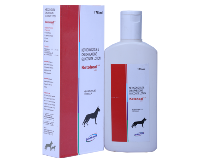 KETOHEAL PLUS PET SHAMPOO 175ML side front 