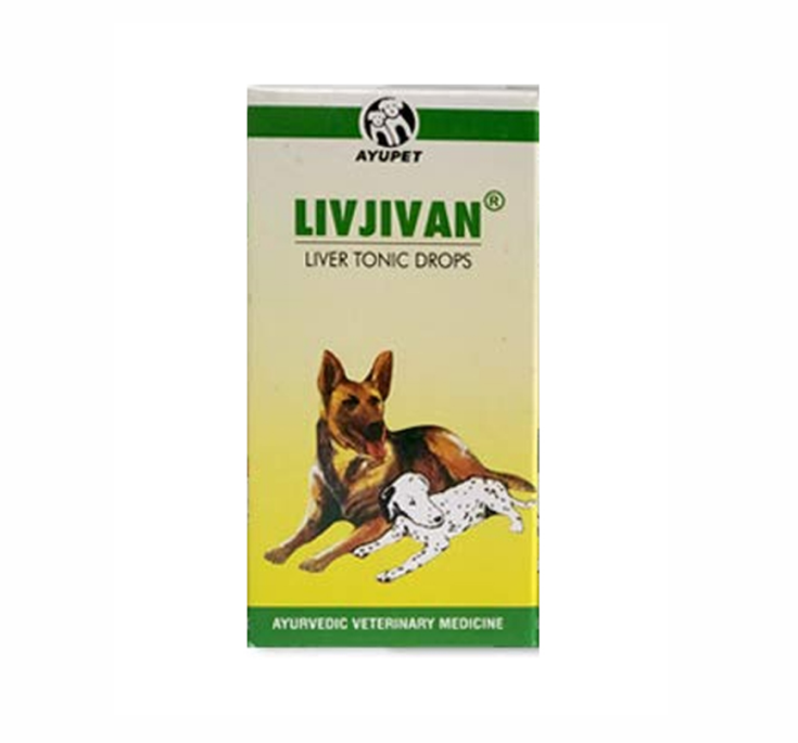 LIVJIVAN DROPS AYURVEDIC LIVER SUPPLEMENT FOR CATS & DOGS 30ML