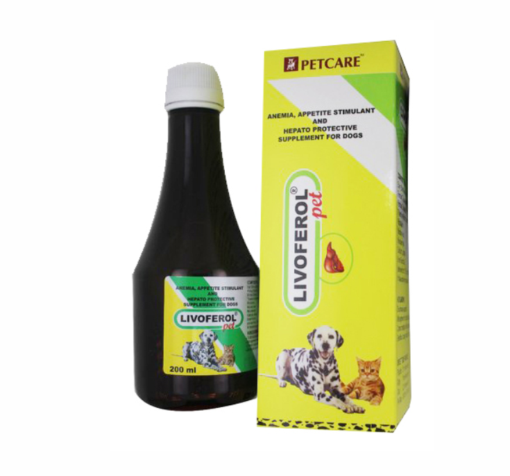 LIVOFEROL PET SYRUP FOR CATS & DOGS 200ML FRONT 