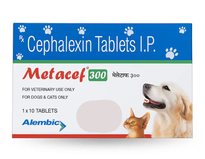 METACEF  ANTIBIOTIC TABLETS FOR CAT & DOGS 300mg