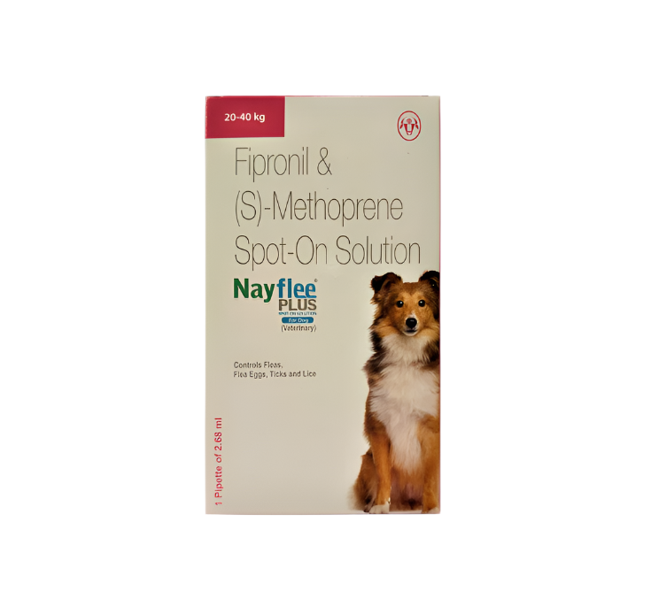 NAYFLEE PLUS SPOT ON FOR 20-40KG DOGS 2.68ML FRONT 