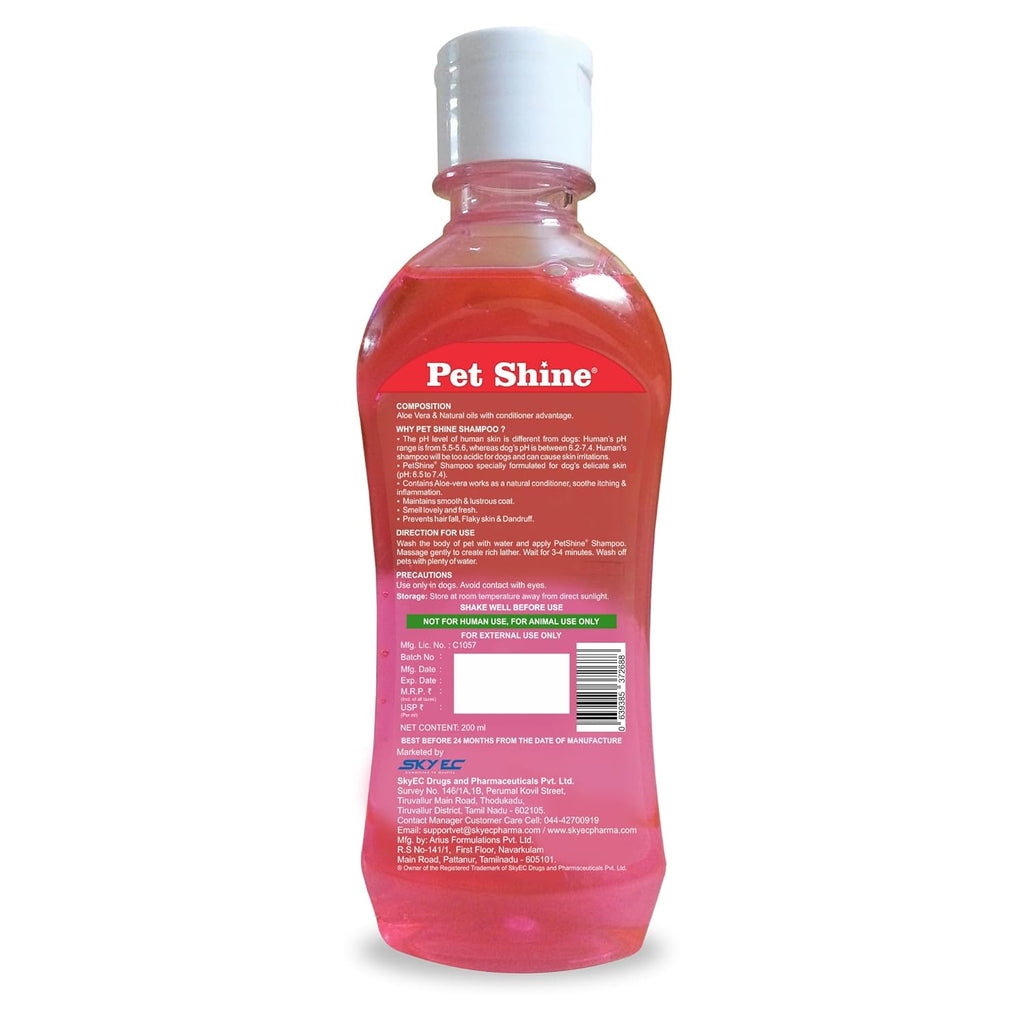 PETSHINE FRUIT SHAMPOO 200ML BACK