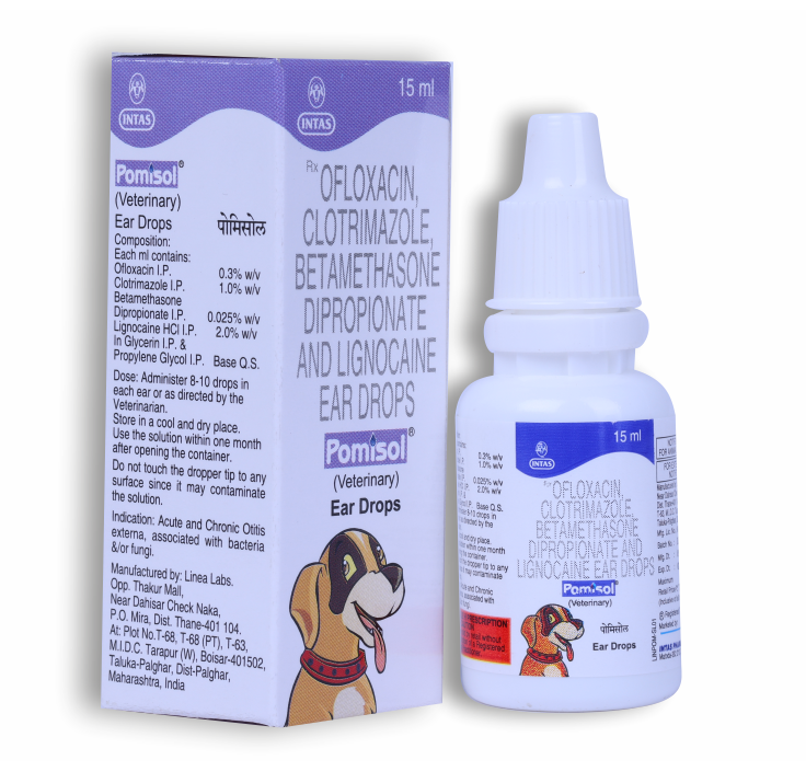 POMISOL EAR DROPS 15ML – Paw Meds - Main Image