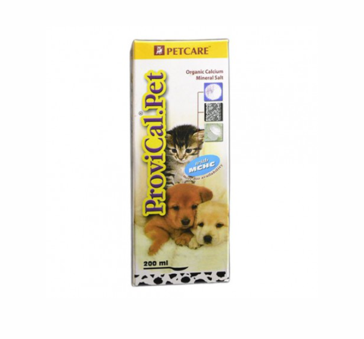PROVICAL PET SYRUP CALCIUM SUPPLEMENT FOR CATS AND DOGS 200ML