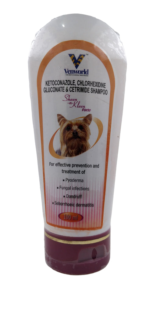 SHEEN-N-KLEEN FORTE MEDICATED ANTI- FUNGAL SHAMPOO FOR CATS & DOGS 100ML