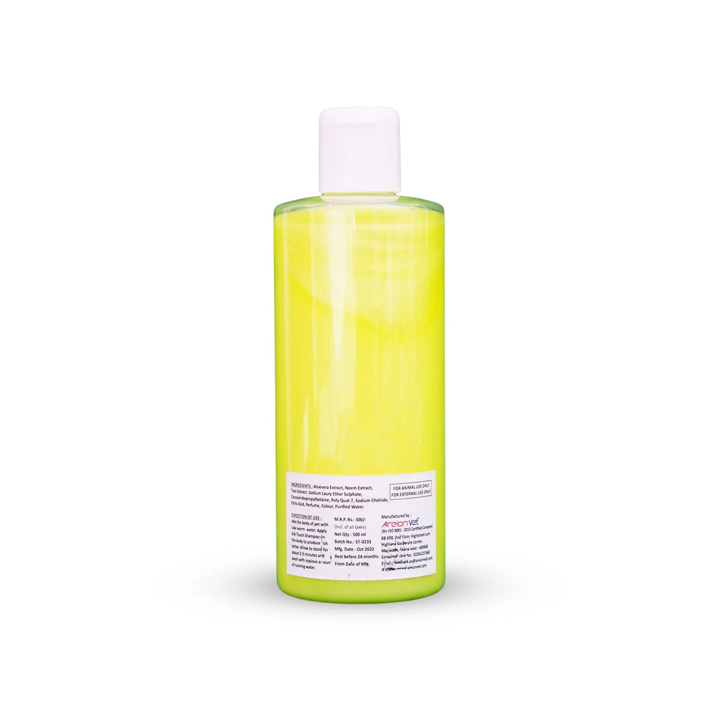SILKTOUCH SHAMPOO (YELLOW) 500ML BACK