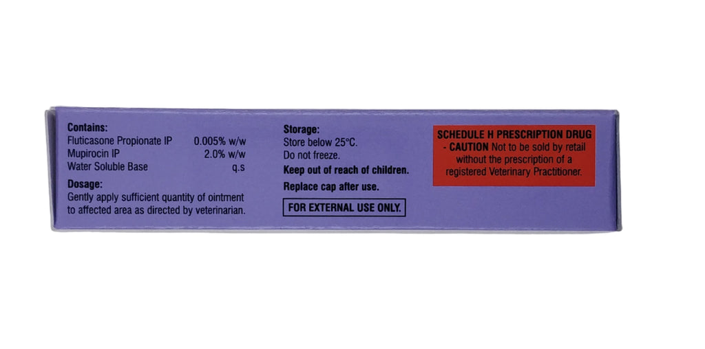 STAPHBAN-F ANTIBACTERIAL OINTMENT FOR DOGS 10GM SIDE