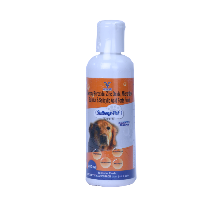 SULBENZ-PET MEDICATED SHAMPOOFOR CATS & DOGS 200ML