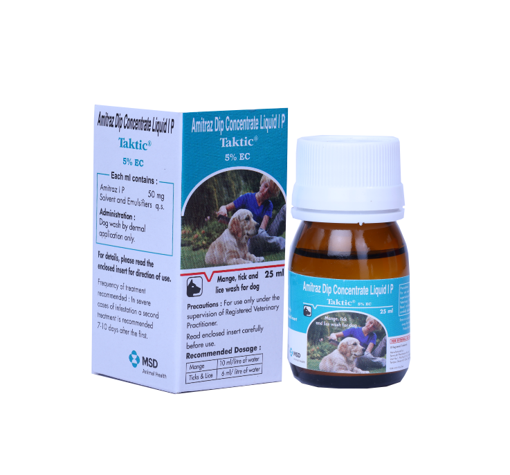TAKTIC LOTION FOR DOGS 25ML SIDE FRONT 