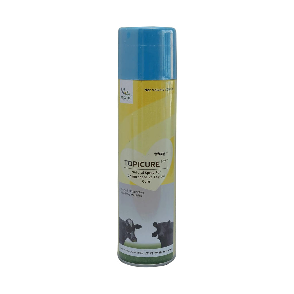 TOPICURE ADV SPRAY WOUND HEALING SOLUTION FOR CATTLE 250ML