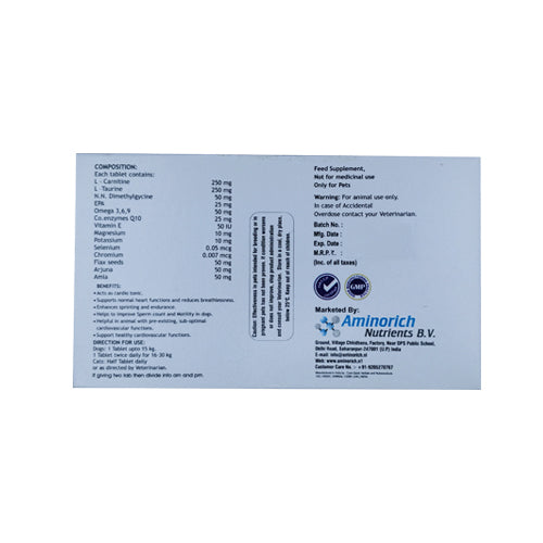 VETBEATS TABLETS 6X10 TAB back