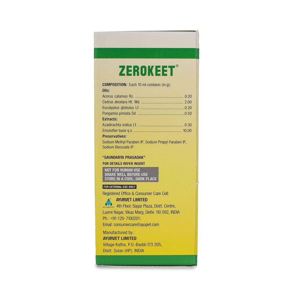 ZEROKEET LIQUID 100ML SIDE